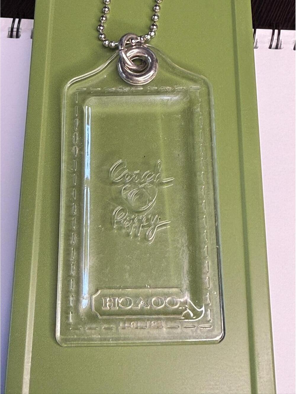 (0003) Coach Poppy Clear Hang Tag